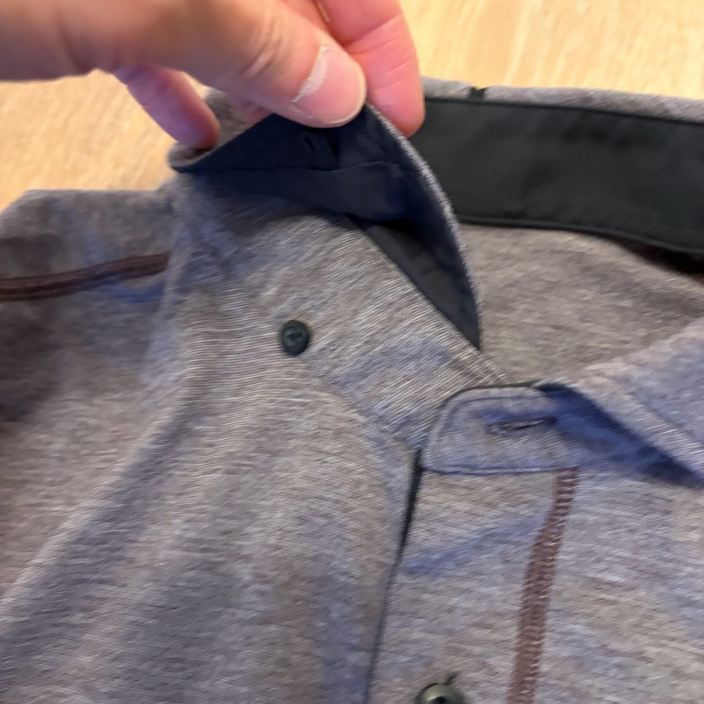 Lululemon Rival Button Down Men’s Large Purple Bl… - image 4